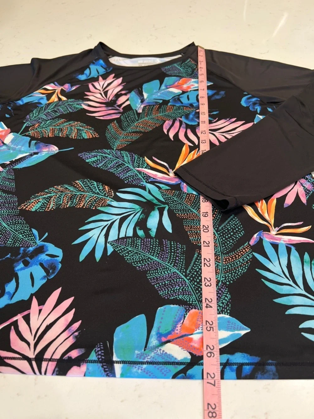 Reel Legends Reel-Tec Colorful Tropical Print Performance Top XL - Picture 5 of 5